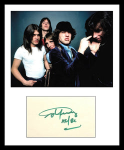 Angus Young Signed Autographed Vintage Signature w/ "AC/DC" Glossy Photo - Lifetime COA