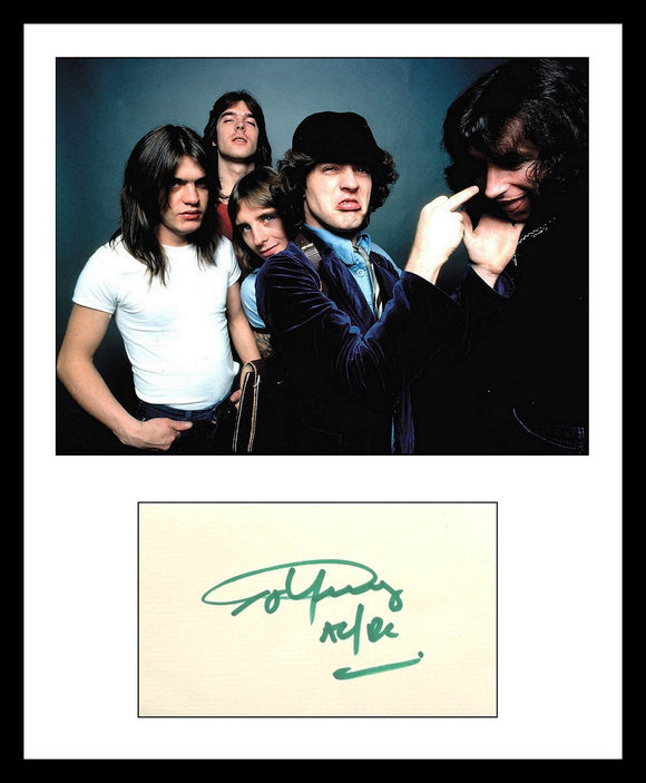 Angus Young Signed Autographed Vintage Signature w/ 