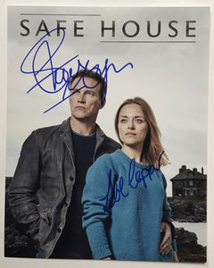 Stephen Moyer & Zoe Tapper Signed Autographed "Safe House" Glossy 8x10 Photo - Lifetime COA