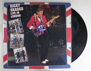 Ricky Skaggs Signed Autographed "Live in London" Record Album - COA Matching Holograms
