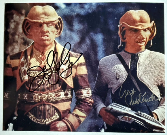Jeffrey Combs & Max Grodenchik Signed Autographed 