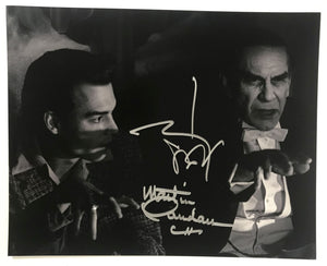 Johnny Depp & Martin Landau Signed Autographed "Ed Wood" Glossy 8x10 Photo - Lifetime COA