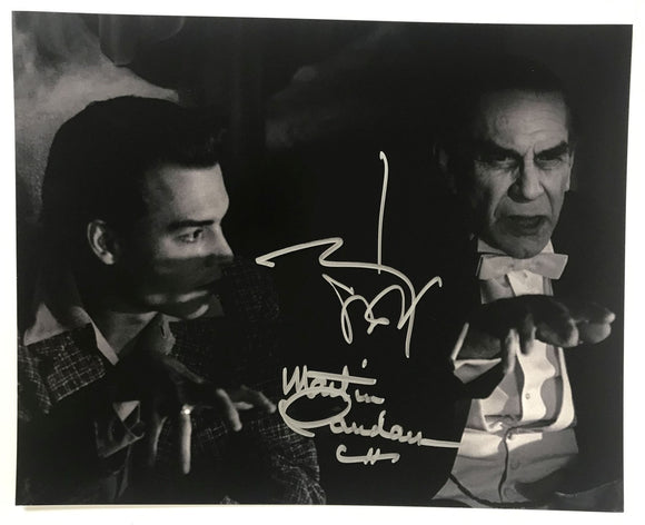Johnny Depp & Martin Landau Signed Autographed 