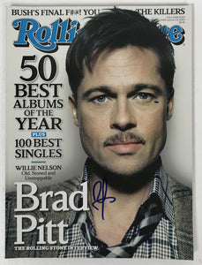 Brad Pitt Signed Autographed Complete "Rolling Stone" Magazine - Lifetime COA