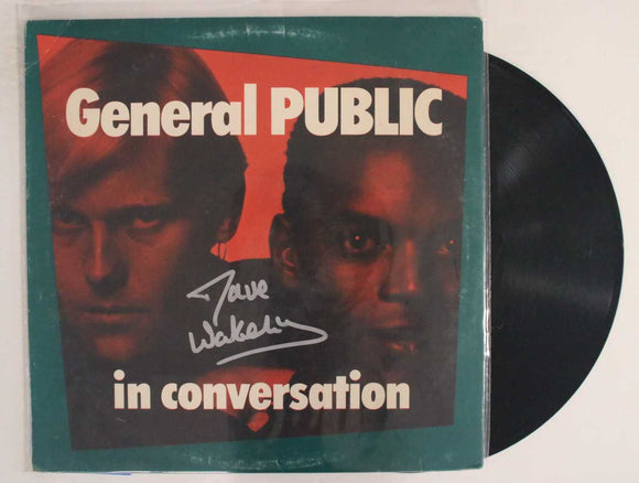 Dave Wakeling Signed Autographed 'General Public' Record Album - COA Matching Holograms