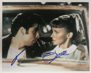 Olivia Newton-John & John Travolta Signed Autographed "Grease" Glossy 8x10 Photo - Lifetime COA