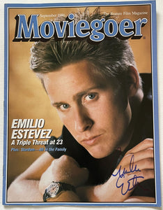 Emilio Estevez Signed Autographed Complete "Moviegoer" Magazine - Lifetime COA