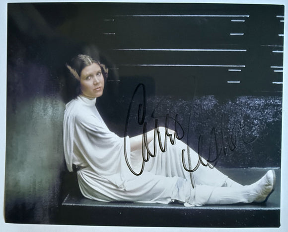 Carrie Fisher (d. 2016) Signed Autographed 