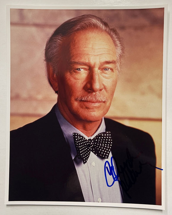 Christopher Plummer (d. 2021) Signed Autographed Glossy 8x10 Photo - Lifetime COA