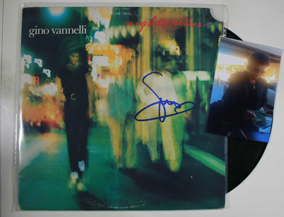 Gino Vannelli Signed Autographed 'Nightwalker' Record Album - COA Matching Holograms