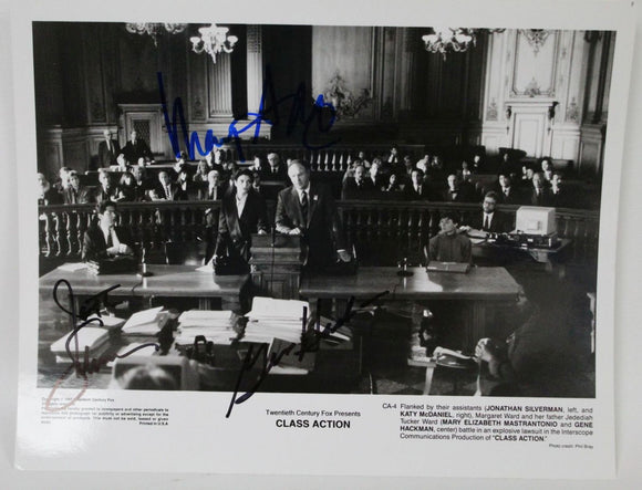 Gene Hackman, Mastrantonio, Silverman Signed Autographed 