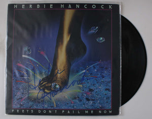 Herbie Hancock Signed Autographed "Feets Don't Fail Me Now" Record Album - Lifetime COA
