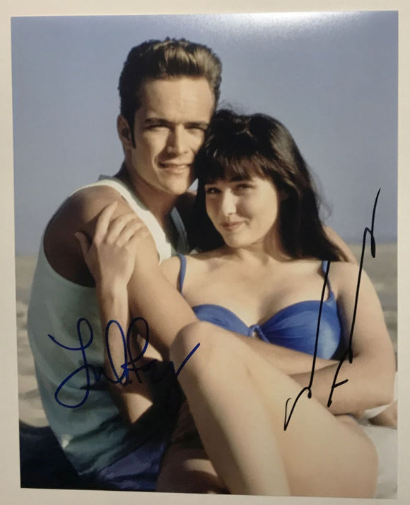 Jason Priestley & Shannen Doherty Signed Autographed 