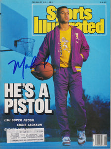 Chris Jackson aka Mahmoud Abdul-Rauf Signed Autographed Complete "Sports Illustrated" Magazine - Lifetime COA