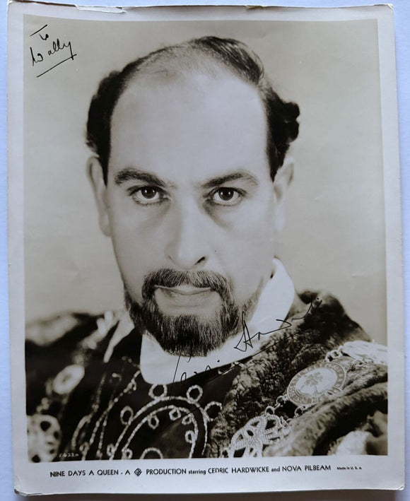 Cedric Hardwicke (d. 1964) Signed Autographed Vintage Glossy 8x10 Photo - Lifetime COA