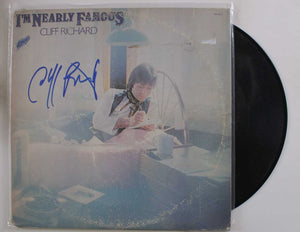 Cliff Richard Signed Autographed "I'm Nearly Famous" Record Album - Lifetime COA