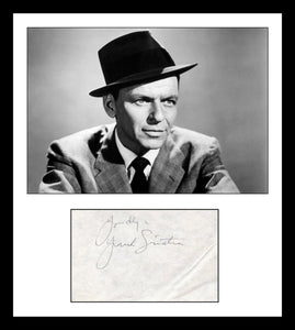 Frank Sinatra (d. 1998) Signed Autographed Vintage Signature w/ Glossy Photo - Lifetime COA