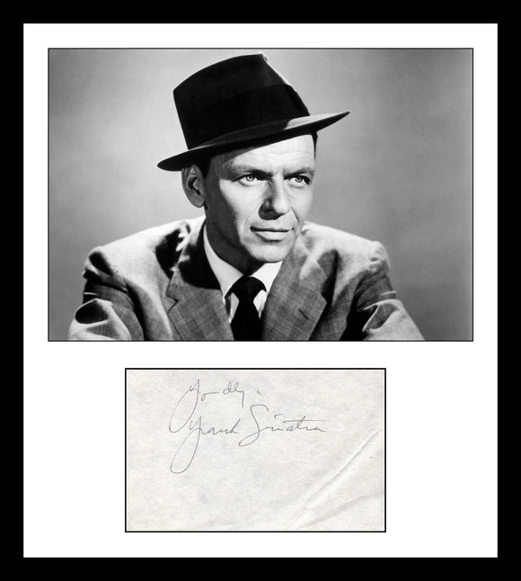 Frank Sinatra (d. 1998) Signed Autographed Vintage Signature w/ Glossy Photo - Lifetime COA