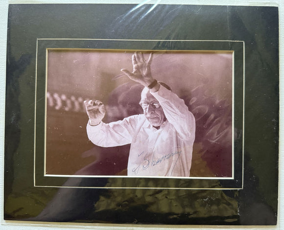 Igor Stravinsky (d. 1971) Signed Autographed Vintage Matted Glossy 5x7 Photo - Lifetime COA