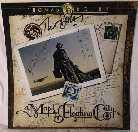 Thomas Dolby Signed Autographed 'Map of the Floating City' 12x12 Promo Photo - COA Matching Holograms