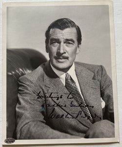 Walter Pidgeon (d. 1984) Signed Autographed Vintage 8x10 Photo - Lifetime COA
