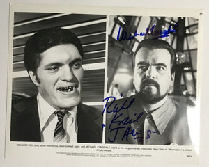 Richard Kiel & Michael Lonsdale Signed Autographed "Moonraker" James Bond Glossy 8x10 Photo - Lifetime COA
