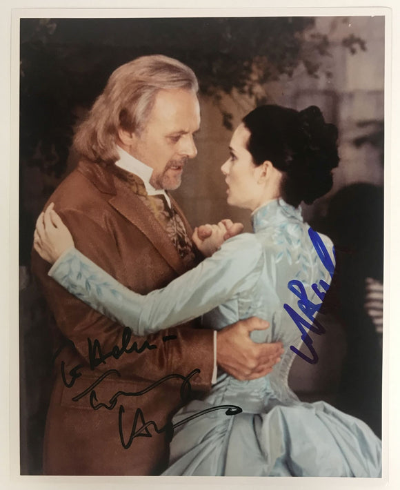 Anthony Hopkins & Winona Ryder Signed Autographed 