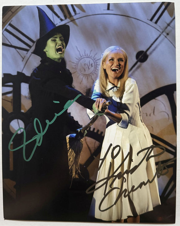 Idina Menzel & Kristin Chenoweth Signed Autographed 