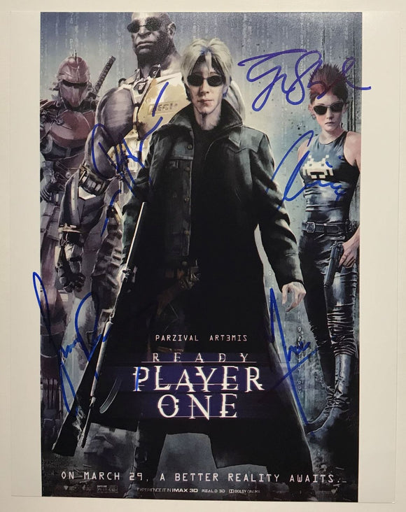 Ready Player One Cast Signed Autographed Glossy 8x10 Photo - Lifetime COA