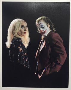 Lady Gaga & Joaquin Phoenix Signed Autographed Glossy 8x10 Photo - Lifetime COA