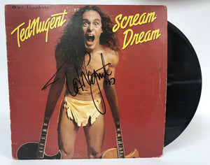 Ted Nugent Signed Autographed "Scream Dream" Record Album - COA Matching Holograms