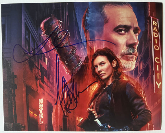 Jeffrey Dean Morgan & Lauren Cohan Signed Autographed 
