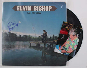 Elvin Bishop Signed Autographed "Let it Flow" Record Album - COA Matching Hologram