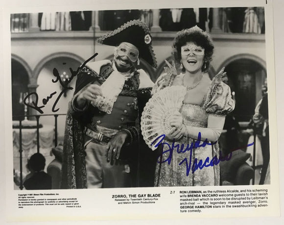 Ron Leibman & Brenda Vaccaro Signed Autographed 