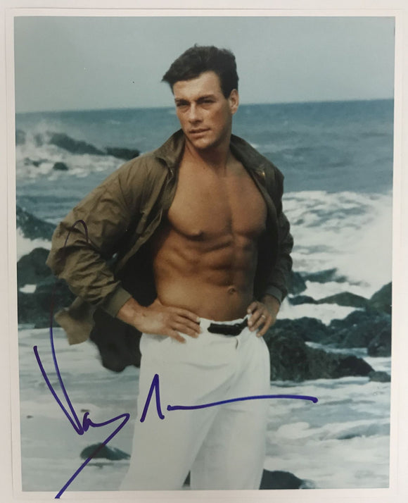 Jean Claude Van Damme Signed Autographed Glossy 8x10 Photo - Lifetime COA