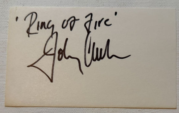 Johnny Cash (d. 2003) Signed Autographed Vintage 