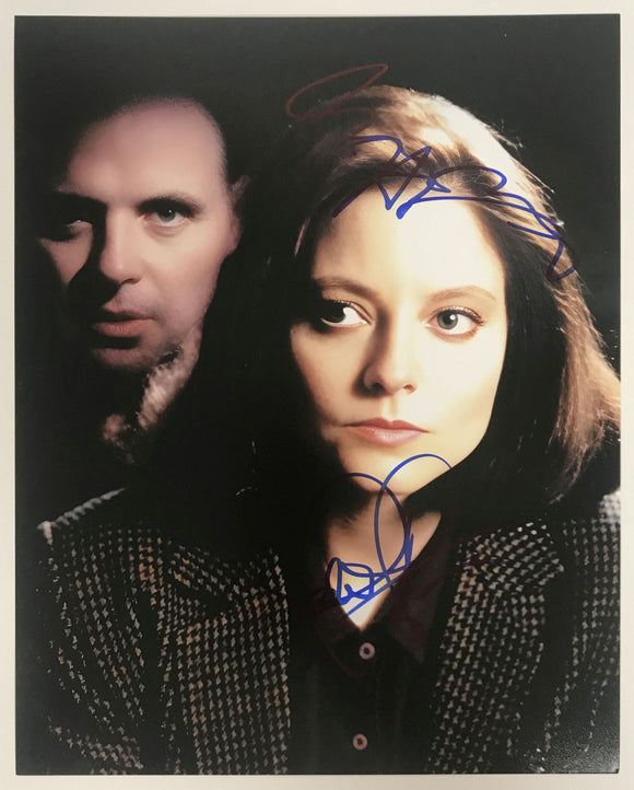 Anthony Hopkins & Jodie Foster Signed Autographed 