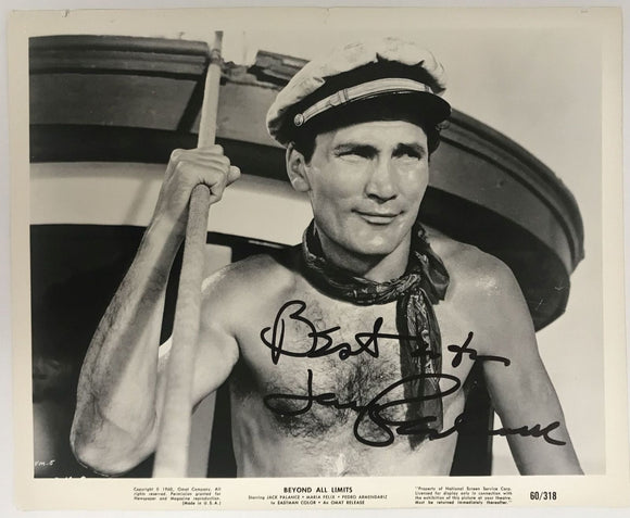Jack Palance (d. 2006) Signed Autographed Vintage 