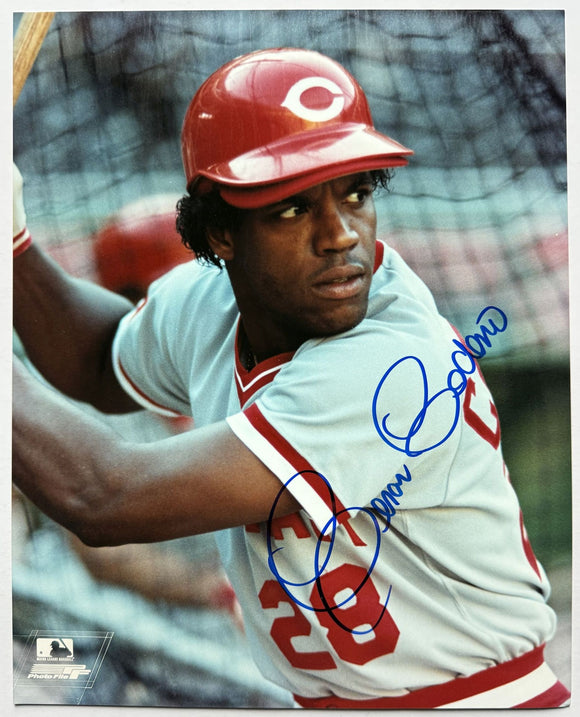 Cesar Cedeno Signed Autographed Glossy 8x10 Photo - Cincinnati Reds
