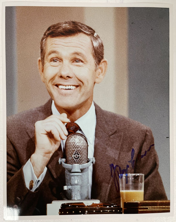 Johnny Carson (d. 2005) Signed Autographed Glossy 8x10 Photo - COA Matching Holograms