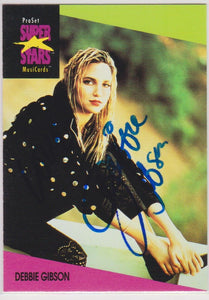 Debbie Gibson Signed Autographed Pro Set Music Super Stars Trading Card - Lifetime COA