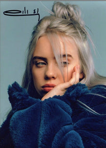 Billie Eilish Signed Autographed Glossy 8x10 Photo - Lifetime COA