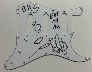 Gibby Haynes Signed Autographed "Butthole Surfers" Guitar Pick Guard - Lifetime COA