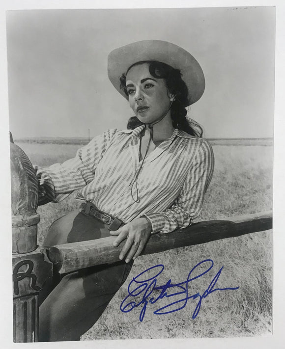 Elizabeth Taylor (d. 2011) Signed Autographed Glossy 8x10 Photo - Lifetime COA