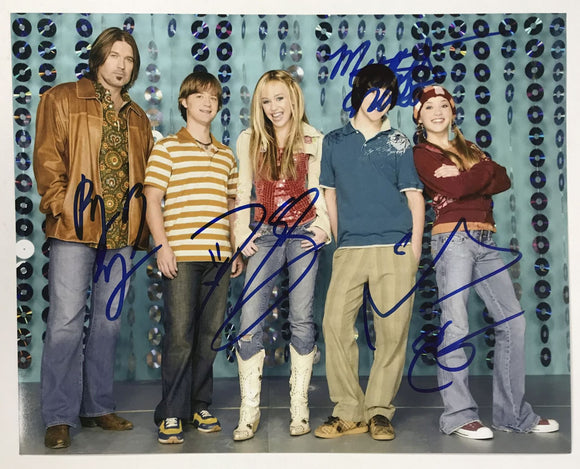 Hannah Montana Cast Signed Autographed Glossy 8x10 Photo - Lifetime COA
