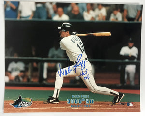 Wade Boggs Signed Autographed "3,000th Hit" Glossy 8x10 Photo Tampa Bay Rays - Mueller Authenticated