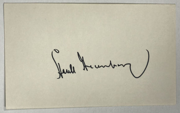 Hank Greenberg (d. 1986) Signed Autographed Vintage 3x5 Index Card - Mueller COA