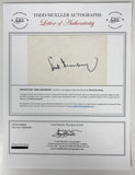 Hank Greenberg (d. 1986) Signed Autographed Vintage 3x5 Index Card - Mueller COA