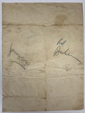 Elston Howard (d. 1980) Signed Autographed Vintage 6x7.5 Page - Mueller COA