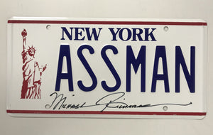 Michael Richards Signed Autographed "ASSMAN" Seinfeld Metal License Plate - Lifetime COA